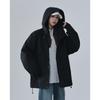 Estilo de Hong Kong elegante all-match com capuz masculino e feminino mesma jaqueta novo casaco masculino primavera e outono jaqueta impermeável à prova de vento