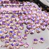Pacote completo atacado 360 joia de diamante para unha pó luar fundo pontudo cristal de diamante decoração de unha atacado coração torto longo ângulo reto