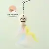 Caña de Juguete para Gatos con Cabeza de Repuesto Forma de Animal de Dibujos Animados Juego de Cabezas de Plumas Reemplazables para Gatos Juguete de Entretenimiento Propio para Gatos