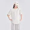 Camiseta de Maternidad Manga Corta Pijama Mujer Verano Nuevo Talla Grande Se Puede Usar Afuera Ropa de Casa Pupu Ropa de Maternidad Casual Holgado