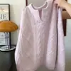 Suéter rosa suave de punto trenzado estilo coreano para mujer, otoño e invierno, diseño engrosado, único y de corte holgado, top de punto suave y cómodo