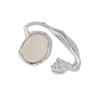 Pulseira Flower Bud White Moonlight Ring Ins Cold Stylish High-Early Nicho Design Open Adjustable
