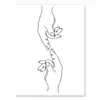 Minimalista Nórdico Figura Line Art Cuerpo de Mujer Sexy Pintura en Lienzo Póster Impreso Pintura Decorativa para Sala de Estar Núcleo