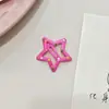 Grampo de Cabelo de Estrela de Cinco Pontas com Gotejamento de Óleo Dopamina de Verão para Meninas, Presilha para Franja Lateral, Presilha BB, Acessórios de Cabelo