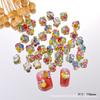 Arte de Uñas Transfronterizo Montón de Dulces Joyería de Diamantes para Uñas Verano Uñas de Diamante Joyería de Uñas Portátil Fábrica Montón de Diamantes Diamante de Color Venta al por Mayor