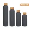 Botella Pequeña de Boca Estrecha Estilo Americano de Acero Inoxidable 304 Transfronteriza con Alto Atractivo Estético, Taza Térmica con Pintura de Goma, Botella de Agua Deportiva Portátil para Exteriores
