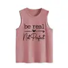 Sé Real No Perfecto Amazon Wish Sitio Independiente Chaleco de Verano Holgado Casual Simple para Mujer