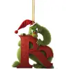 Decoración de Carta del Grinch de Amazon Decoración Navideña Adornos para Árbol de Navidad Adornos Colgantes