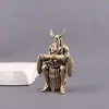 Latón Creativo Retro Antiguo Shennong Emperador Yan Adornos Artesanía de Latón Pequeño Cobre Emperador Yan Adornos de Escritorio
