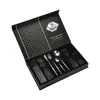 Amazon Transfronterizo Vajilla de Acero Inoxidable Juego de 24 Piezas Cuchillo Tenedor Cuchara Occidental Juego Portugués Juego de Regalo