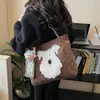 Bolsa Feminina 2025 Nova Moda Retrô Estilo Estrangeiro Design de Nicho Grande Capacidade Ombro Único Transversal Tote Bolsa Grande Tendência