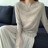 Ropa Suave Cerosa Cómoda Delgada de Manga Larga Protectora del Sol para Mujer Verano 2024 Blusa Top Holgada Lazy de Aire Acondicionado de Alta Gama