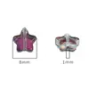 Contas Coloridas Galvanizadas em Vidro Estrela de Cinco Pontas Contas em Fio Contas Soltas Artesanal DIY Pulseira Colar Pulseira Acessórios de Joias Materiais Atacado