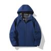 Jaqueta Corta-Vento com Capuz Soft Shell para Homens, Roupa de Montanhismo Repelente à Água, Jaqueta de Outono e Inverno, Jaqueta Masculina Impermeável de Alta Elasticidade