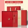Cuaderno Personalizado A5 Caja de Regalo Empresarial Set Cuero Sintético Oficina Papelería de Alto Valor Venta al por Mayor Bloc de Notas Grueso