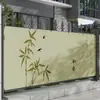 Tenda de Tecido para Privacidade de Pátio de Villa Cortina para Varanda Grade de Vento e Chuva Varal Decoração de Grade Artefato Anti-Espionagem