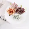 Cabezas de Flores de Rosa Artificiales Retro Estilo Europeo de 7 cm, Materiales para Corona DIY Hecha a Mano, Flores Falsas con Acabado de Alta Gama, Flores Artificiales Realistas