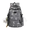 Mochila Azul Sal Marina con Lazo Nuevo para Mujer, Estilo Ins, Fresca y Única, Mochila para Estudiante de Secundaria con Alto Valor Estético