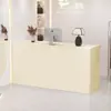 Balcão ilha para loja de roupas, balcão de recepção, salão de beleza, balcão de recepção de luxo leve de alta qualidade, mesa de bar pequena para loja de roupas femininas