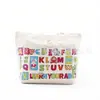 Bolsa de Lona Blanca de 12 Pulgadas, Gran Capacidad, Bolsa Original para el Día a Día, Personalizable con Diseños Impresos, Impresión UV, Impresión Digital