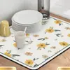 Esterilla Escurridora Minimalista para Encimera de Cocina, Salvamanteles Resistente al Calor, Posavasos Absorbente de Agua Antideslizante Resistente a Manchas para Mesa de Té, Venta al por Mayor desde el Fabricante