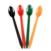 Colher de Plástico Descartável Colher de Sorvete Colher de Smoothie Colher de Iogurte Cabo Longo Colher de Sobremesa Pontiaguda Colher de Bebida Gelada 19cm