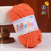 Hilo de hielo fino, terciopelo dorado, muñeca tejida a mano, suéter DIY, pantuflas de ganchillo, cojín, bufanda tejida, hilo suave