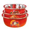 Cuenco Colorido de Acero Inoxidable para Lavar Verduras, Cuenco Específico para Cocina, Cuenco Doméstico para Aceite, Cuenco Espesado para Arroz, Cuenco para Sopa, Cuenco de Hierro y Cuenco para Masa