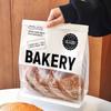 450g janela aberta torrada embalagem saco pão fatiado saco gergelim batata croissant oito lados selagem fio auto-vedante saco