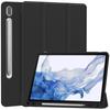 Funda de cuero de 11 pulgadas para Samsung Tab S9 SM-X710/X716B/X718U con ranura para lápiz funda blanda de TPU