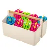 Cesta de Almacenamiento BNBS con Múltiples Compartimentos para Tijeras para Manualidades Preescolares, Caja de Almacenamiento Portátil para Clasificar Cúter y Pinceles