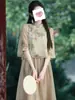 Nuevo Estilo Chino República de China Cheongsam Mejorado Falda Estilo Chino Super Hada Zen Arte del Té Ropa Traje de Verano Listo para la Venta