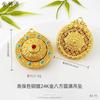 Atacado da Mesma Estilo da Loja de Ouro Oito Lados Perfeito Pingente de Ouro com Areia Antiga Rotativo Novo Estilo Chinês Estilo Nacional Colar Corrente de Suéter