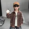 Chaqueta de Leopardo para Niños de Primavera y Otoño Estilo Coreano Infantil Guapa Moderna Fresca Casual Cremallera Cárdigan Ropa para Bebés y Niños Pequeños Comercio Exterior