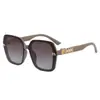 Gafas de sol de estilo europeo y americano con montura grande para mujer, de alta gama, efecto adelgazante para caras grandes, gafas de sol para conducir, gafas de sol anti-UV