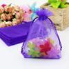 Moda Nova Casamento Doce Embalagem de Presente Diário Bolsa de Organza Rede Multicor Embalagem Selecionável