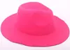 Amazon sombrero casual de lana para mujer sombrero ligero de tablero multicolor opcional sombrero de fieltro de imitación para hombre y mujer sombrero de caballero venta al por mayor de fábrica