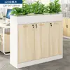 Gabinete de florero de oficina gabinete bajo gabinete divisor gabinete rectangular largo de madera para archivos gabinete lateral de escritorio Metabo