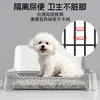Sanitário para Cães de Pequeno e Médio Porte, Bacia para Xixi de Filhotes, Grande Bacia de Areia Especial para Cães Bichon de Aço Inoxidável Anti-Pisoteio