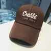 Gorra para mujer primavera y verano versátil moda letra grande Crear gorra de béisbol juvenil para hombre y mujer Gorra con visera a prueba de sol urbana