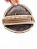 Bolsa de Celular Feminina de Grande Capacidade Multicamadas 2025 Nova Versátil Moda Bolsa Transversal Pequena Redonda Couro Macio Bolsa de Ombro Tendência