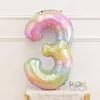 Globo digital de estrella degradada de 40 pulgadas para niños y niñas, decoración para fiestas de cumpleaños, accesorios para fotos, globo