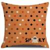 Funda de almohada de Halloween más vendida transfronteriza con estampado de calabaza y fantasma, cojín para sofá, cojín para cabecera, cojín decorativo navideño
