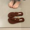 Chanclas Planas Versátiles Calzado de Mujer 2025 Sandalias de Playa de Verano Calzado de Exterior para Mujer