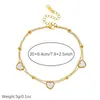 Tobillera en forma de corazón con cuentas blancas, cadena de doble capa chapada en oro, una tobillera elegante y versátil con un toque lujoso, un artículo muy vendido en Temu