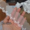 Requintado Tecido de Malha Brilhante Poliéster de Face Única Bordado Renda Material para Costura de Roupas Emenda DIY Acessórios de Casamento