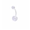 Gran Venta Combinación de Anillo para Ombligo Corto Color Acero Ópalo Mixto Anillo Umbilical Hebilla Umbilical Set de Anillos para Ombligo Joyería para Piercings del Cuerpo Humano