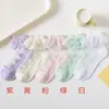 Meias Infantis de Verão, Meias Lisas, Meias de Cristal, Meias de Seda de Vidro com Renda, Absorventes de Suor e Respiráveis, Meias Infantis Meia-Perna