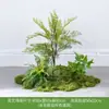 Plantas Verdes Artificiais Atacado Paisagismo Interno Plantas Falsas de Alto Padrão Decoração de Paisagem Aglomerados de Musgo Flores Biônicas Decoração Suave Luz