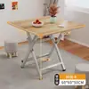 Mesa pequena mesa dobrável mesa de jantar tipo doméstico quarto de aluguel simples para comer mesa quadrada leve portátil mesa de barraca de rua
